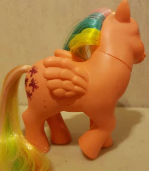 RARE G1 My little Pony Flutterbye with glitter cutie mark