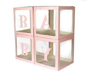 Balloon boxes--Pink--4pcs in one set