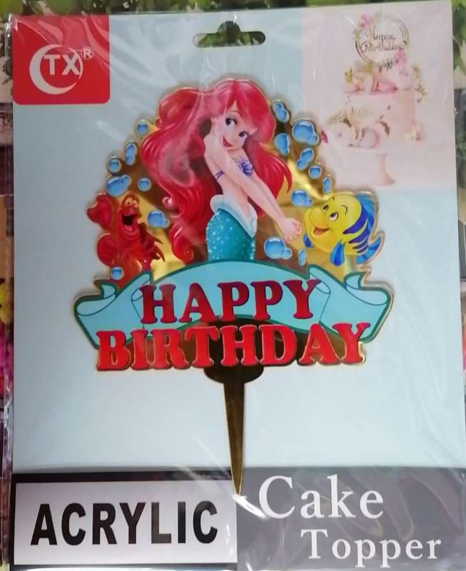 The Little Mermaid Cake Topper