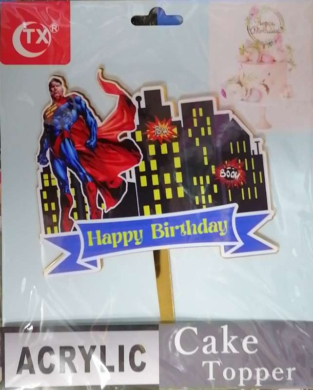 Superman Cake Topper