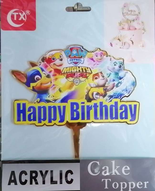 Paw Patrol Cake Topper