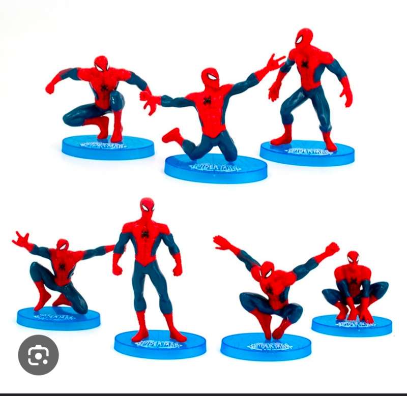 Spiderman Figuring Topper--7pcs in one set