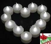 12pcs Snow White led candle