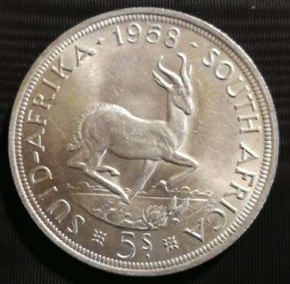 *** 1958 - SA UNION 5 SHILLINGS - AS PER IMAGES ***