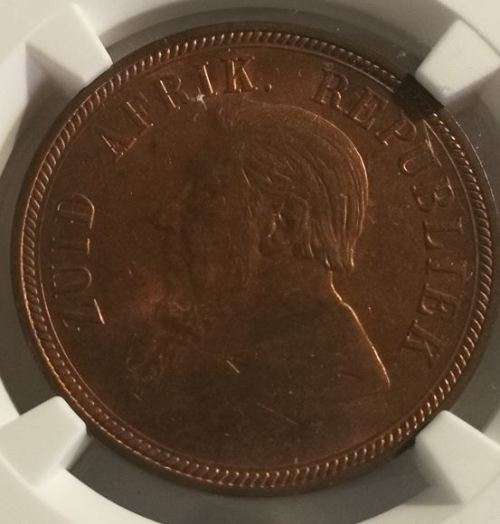 ***1898 - ZAR PENNY - NGC GRADED MS 64 RB ***