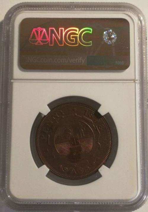 ***1898 - ZAR PENNY - NGC GRADED MS 64 RB ***