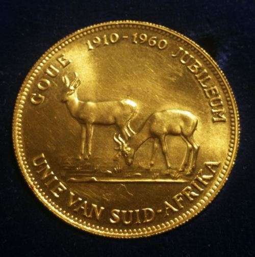 *** 1960  - UNION OF SA - GOLDEN JUBILEE COIN 1 OZ GOLD ***