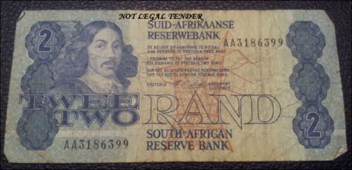 ***AA STALS TWO RAND NOTE!! VERY HARD TO FIND***2