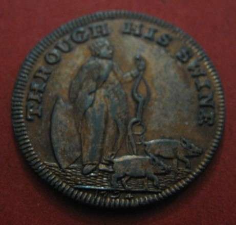 *** THROUGH HIS SWINE MEDALLION/TOKEN? #103 ***
