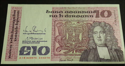 ***IRELAND 10 POUND BANK NOTE***