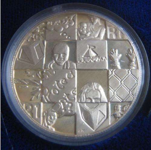 *** 1998 - SILVER R1 PROTEA COIN - PUZZLE - IN SA MINT BOX AS ISSUED WITH COA ***
