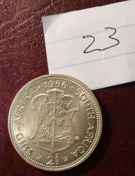 *** 1956 - SA UNION 2 SHILLINGS - GREAT DETAILS - AS PER IMAGES ***