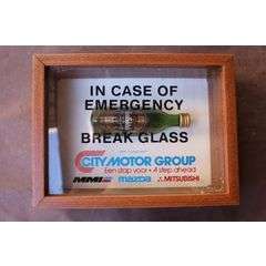 IN CASE OF EMERGENCY - WOODEN BOX
