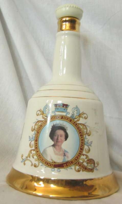 BELLS WHISKY DECANTER - 60TH BIRTHDAY OF HER MAJESTY QUEEN ELIZABETH II