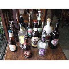 JOB LOT OF 11 VERY UNUSUAL BEER BOTTLES