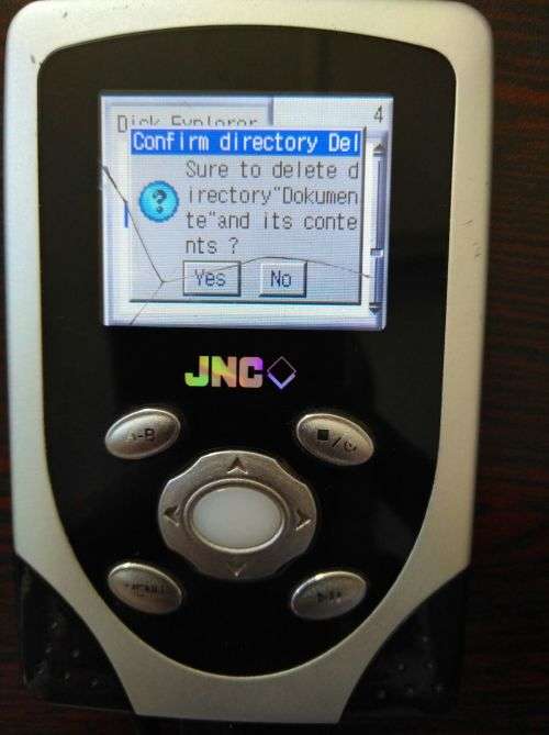 JNC Mp3 & 3gp Player - 20GB - Bright Display - (Screen Crack - But Display Still Works Great)