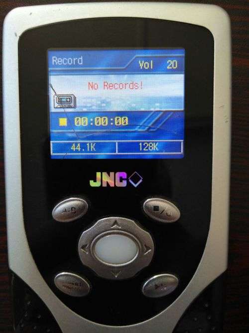 JNC Mp3 & 3gp Player - 20GB - Bright Display - (Screen Crack - But Display Still Works Great)