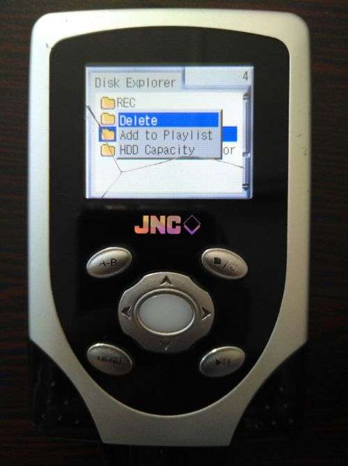 JNC Mp3 & 3gp Player - 20GB - Bright Display - (Screen Crack - But Display Still Works Great)