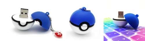 4GB | Brand New | Usb Flash Drive 2.0 | 4 Available | Pokemon Ball Blue Design | *Lower Shipping*