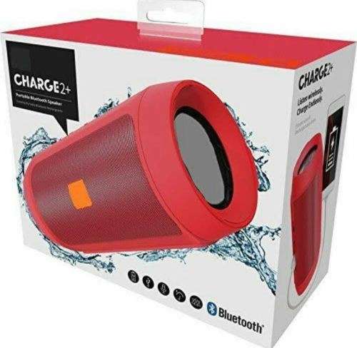 Charge 2 Plus - Portable Splash Proof Bluetooth Speaker BRAND NEW & SEALED!! Low Shipping - RED