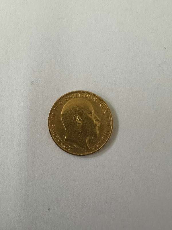 Great Britt Gold Sovereign Edward VII 1904 #1