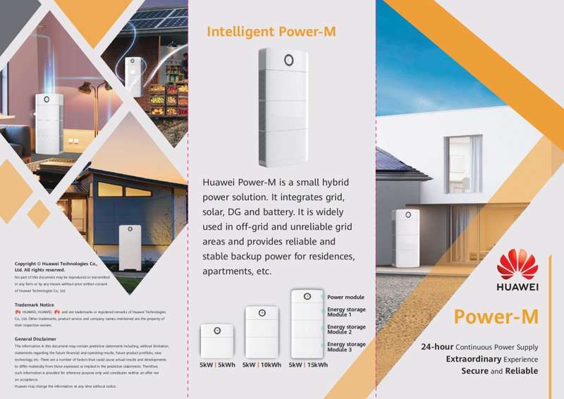 Huawei Isitepower-M 1PH Back-Up Kit 5KW Inverter with 10KWh Li-Ion Battery!!!