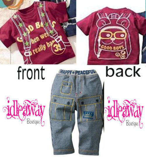 Boys Happy Pants and a T-shirt size 0-1yrs-LATE ENTRY
