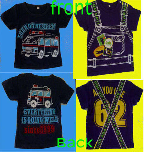 One of a kind Cute T-shirts x2 ---1-2 years