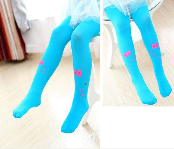 Hello Kitty stockings 4-5 years--blue with pink Hello Kitty--last stock