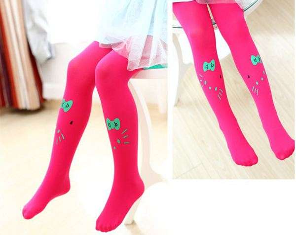 Hello Kitty stockings 4-5 years--Pink with green Hello Kitty--last stock