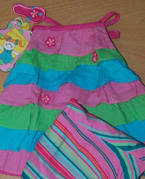 PICTURE ME Girls Boutique halter back  top with matching bloomers size 2 years old