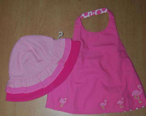 Gymboree Reversible halter top with matching sunhat 18 to 24 months.