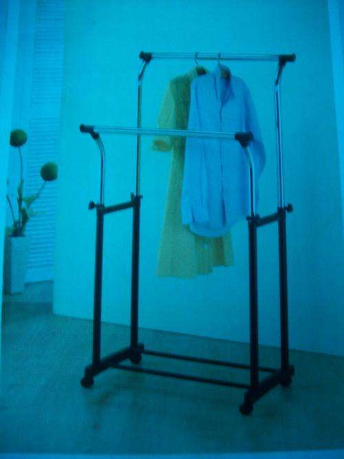DOUBLE CLOTHING RAILS