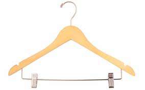 Wooden Hangers with clips