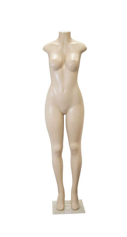 Full Body Mannequin - No head or arms - White - Female