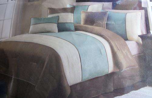 EXCLUSIVE COMFORTER SET (MINT GREEN + GREY+ CREAM)