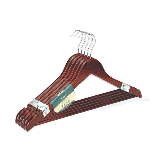 Wooden Hangers with bar (choc brown)