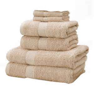 6 Piece -Face, Hand and Bath Towel (Beige)