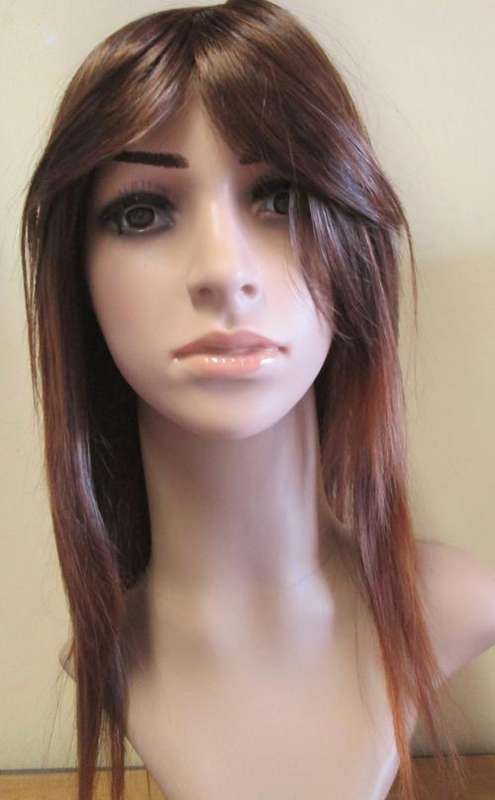 Ladies Long Brunette Wig