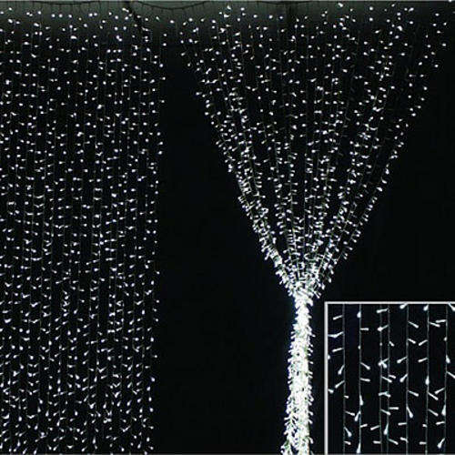 Curtain Fairy Lights (2.2m Wide, 1.8m Long) - Cool White
