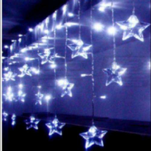 Electrical Curtain Fairy Lights (3m x 40cm) - Cool White