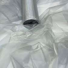 Silver Organza Fabric (47.5 cm x 5. 85cm)