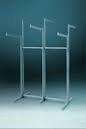 INDUSTRIAL CLOTHING RAIL 6 ARM