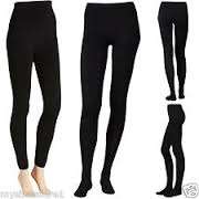 Ladies thick tights stockings - black