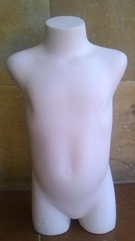 half body kiddies  mannequin without stand   ( white second hand ) 2-3 years old