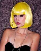 Ladies Wig (costume) - Bob YELLOW