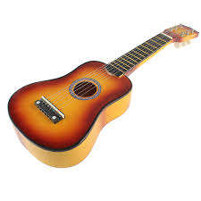 LIGHT WOODEN GUITAR - (SMALL)