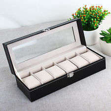 6 Slot Watch Display Box