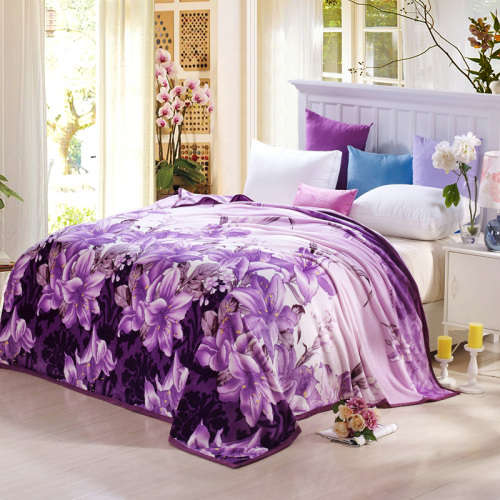 Luxurious Blanket (Purple Floral)