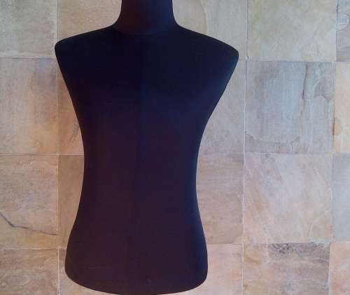 Second Hand Black Half Body Mannequin (MALE) Without Stand